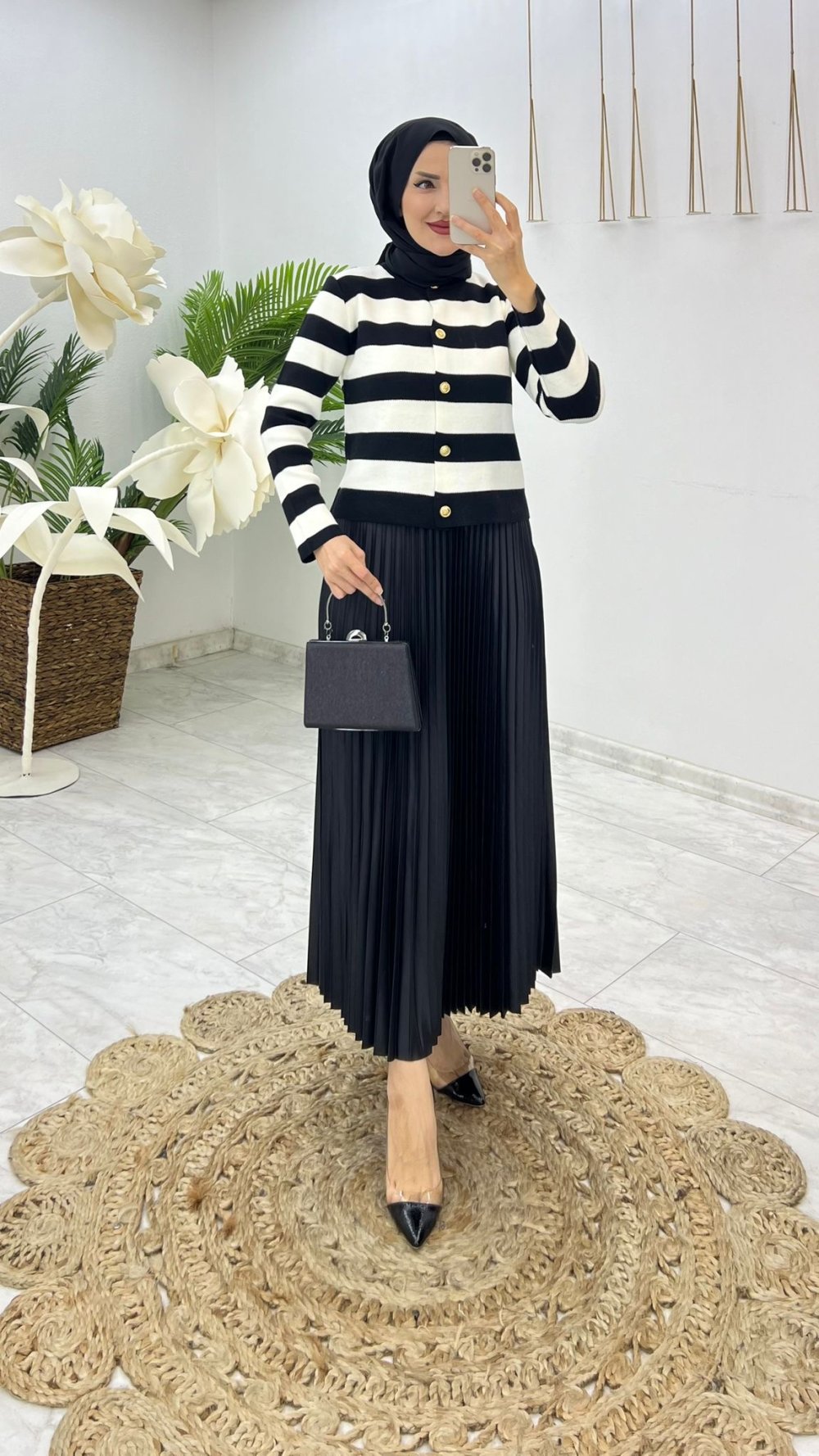Siyah Ayşen Takım Tesettür Giyim — Siyah