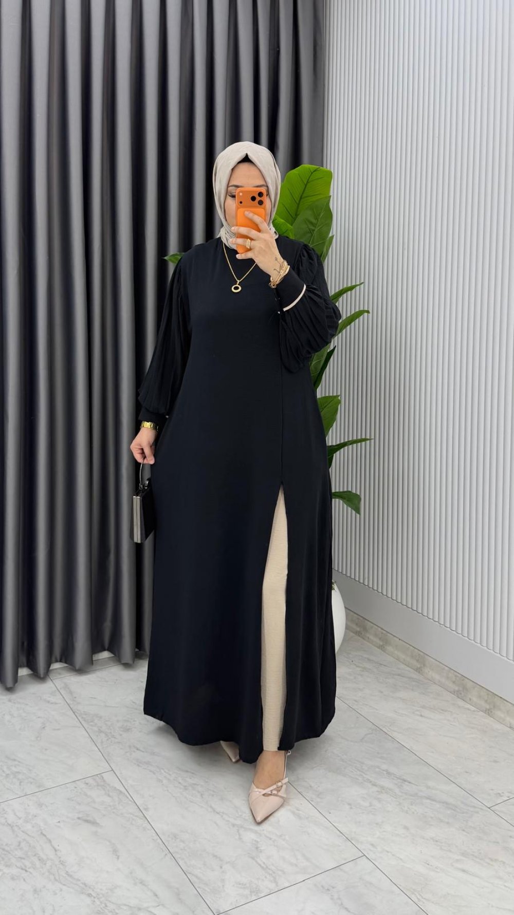 Siyah Elisa Takım Tesettür Giyim — Siyah